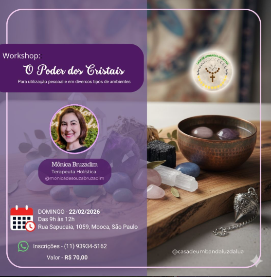 Workshop – O poder dos cristais